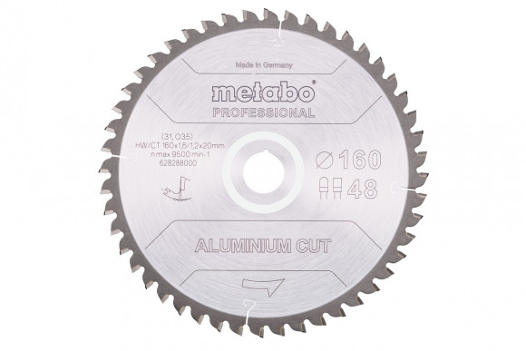 Пиляльний диск Metabo по алюмінію 160x20x1.6, 48 зубів (628288000)