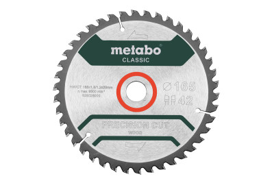 Пильний диск Metabo по дереву 165x20x1.8, 42 зуби, блістер (628027000)