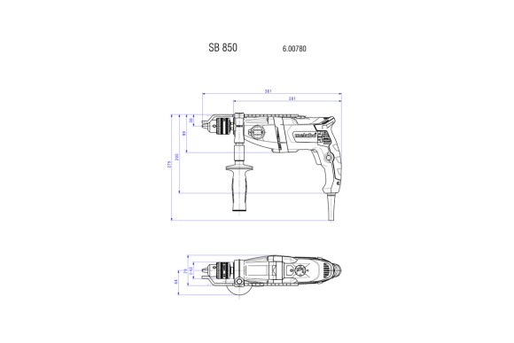 Ударна дриль Metabo SBE 780-2 (600781510)
