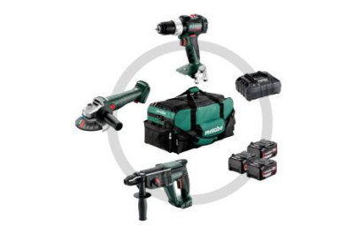 Акумуляторні інструменти в комплекті Metabo Combo Set 3.1 (SB 18LT BL + W 18L 9-125 Quick + KH 18LTX 24), 18В (685212000) Акумуляторні інструменти в комплекті Metabo Combo Set 3.1 (SB 18LT BL + W 18L 9-125 Quick + KH 18LTX 24), 18В (685212000)