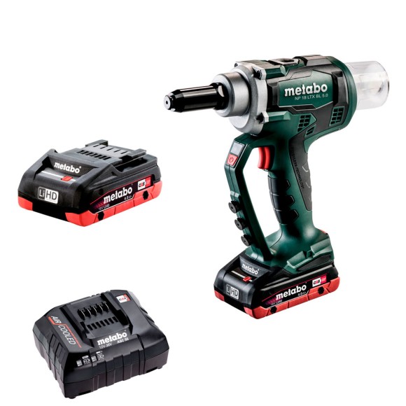 Акумуляторний заклепувальний пістолет Metabo NP 18 LTX BL 5.0, 18В (619002800)