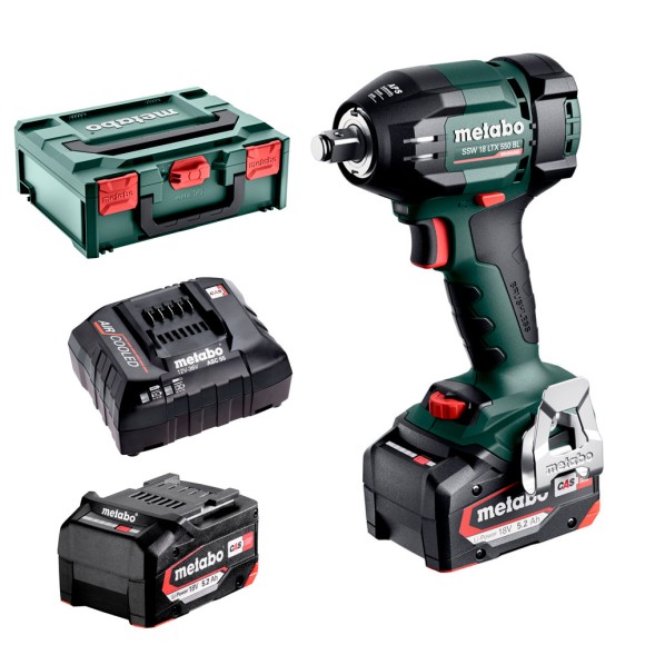 Акумуляторний ударний гайковерт Metabo SSW 18 LTX 550 BL (602404650) Акумуляторний ударний гайковерт Metabo SSW 18 LTX 550 BL (602404650)