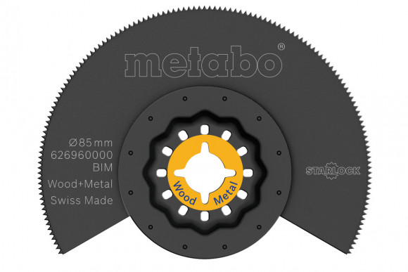Пильне полотно з металом для мультиінструменту BiM O 85 мм Metabo (626960000)