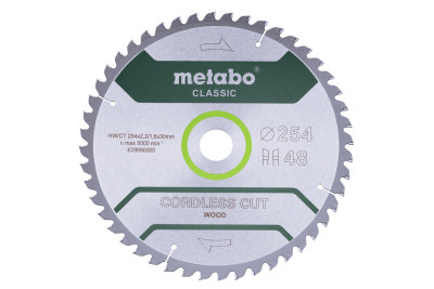 Пильний диск Metabo Cordless cut Classic HW/CT 254х2.2/1.6x30, Z48 WZ 5° отр. (628691000) Пильний диск Metabo Cordless cut Classic HW/CT 254х2.2/1.6x30, Z48 WZ 5° отр. (628691000)