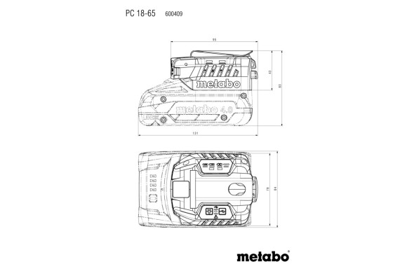Кишеньковий зарядний пристрій Metabo PC 18-65 (600409000) Кишеньковий зарядний пристрій Metabo PC 18-65 (600409000)