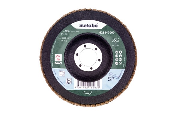 Ламельний шліфувальний диск Metabo 125 мм, P 40, SP-ZK (623147000) Ламельний шліфувальний диск Metabo 125 мм, P 40, SP-ZK (623147000)
