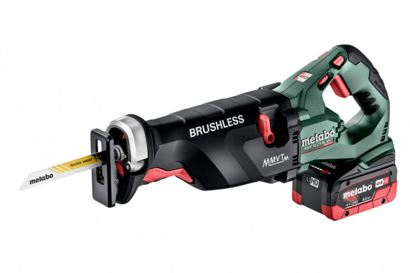 Акумуляторна шабельна пилка Metabo SSEP 18 LTX BL MVT, 2*8 Ач (602258810) Акумуляторна шабельна пилка Metabo SSEP 18 LTX BL MVT, 2*8 Ач (602258810)
