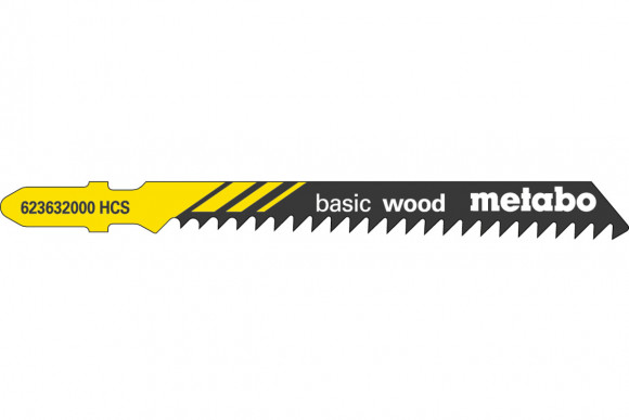 Лобзикове полотно для дерева Metabo Classic 74 мм T 111 C, 5 шт (623632000)