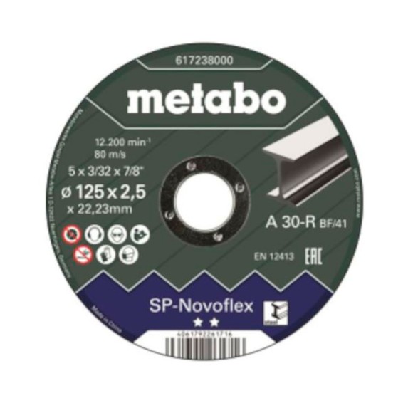 Диск відрізний Metabo по сталі Novoflex 180x3,0х22 мм SP, TF41 (617240000) Диск відрізний Metabo по сталі Novoflex 180x3,0х22 мм SP, TF41 (617240000)