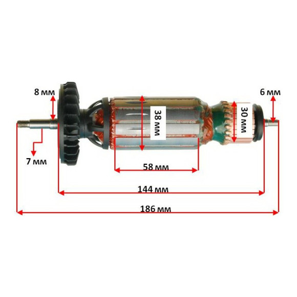 Якір для болгарки Metabo WE 15-125/WE 15-150/WE 17-125/WE 17-150/WEA 15-125/WEA 15-150/WEA 17-125/WEA 17-150/WEF 15-1 15-150/WEP 15-125/150/WEPBF 15-150/WEV 15-125/WEV 15-150/WEV 17-125/WEVA 15-125/150 (310010990) Якір для болгарки Metabo WE 15-125/WE 15-150/WE 17-125/WE 17-150/WEA 15-125/WEA 15-150/WEA 17-125/WEA 17-150/WEF 15-1 15-150/WEP 15-125/150/WEPBF 15-150/WEV 15-125/WEV 15-150/WEV 17-125/WEVA 15-125/150 (310010990)