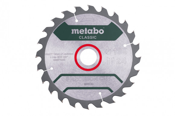 Пильный диск Metabo по дереву 190x30x2.2, 24 зуба, блистер (628676000)